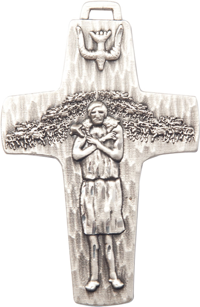 Sterling Silver Papal Crucifix Medal