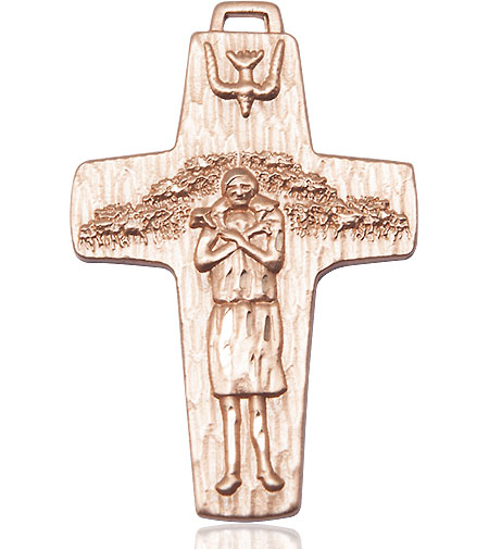 14kt Gold Filled Papal Crucifix Medal