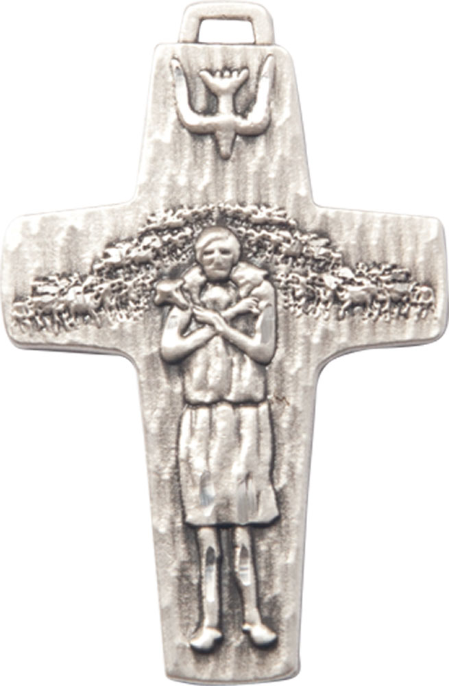 Sterling Silver Papal Crucifix Medal