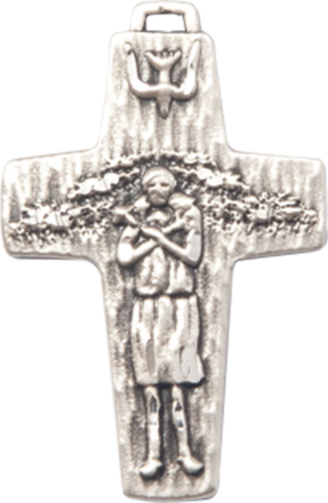Sterling Silver Papal Crucifix Medal