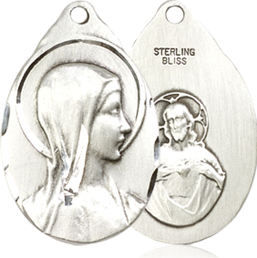 Sterling Silver Sorrowful Mother Medal
