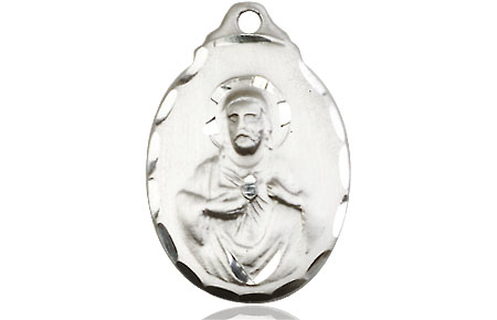 Sterling Silver Scapular Medal