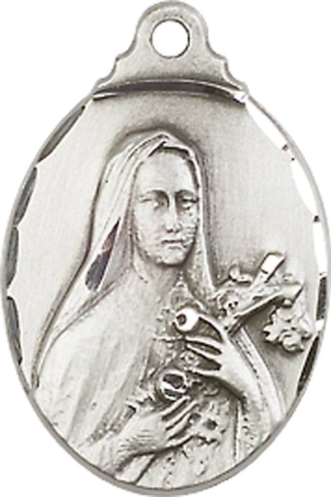 Sterling Silver Saint Theresa Medal