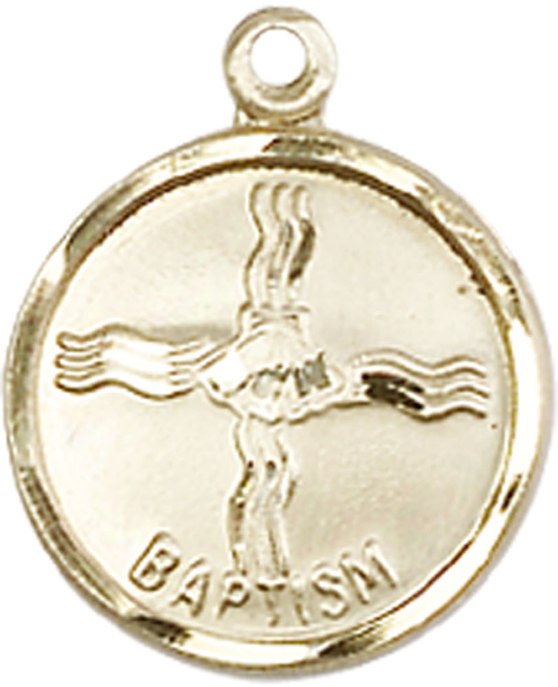 14kt Gold Filled Baptism Medal