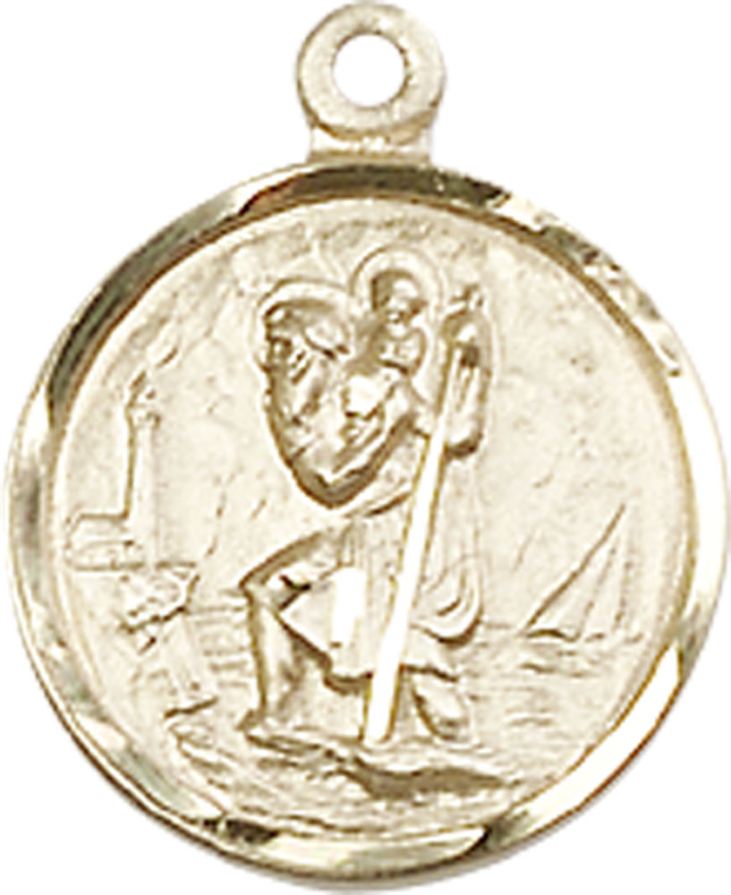 14kt Gold Filled Saint Christopher Medal