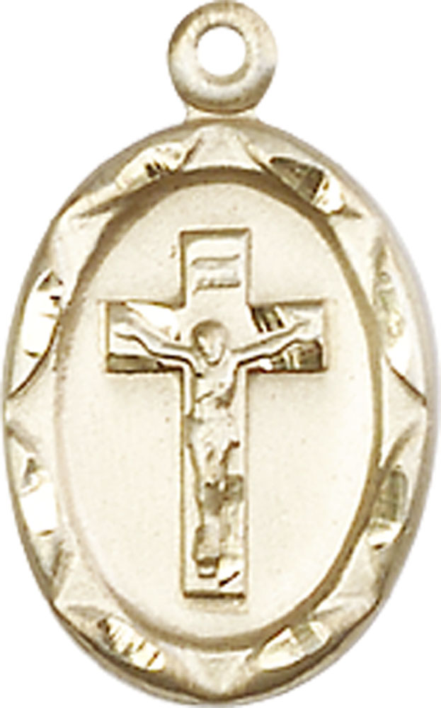 14kt Gold Filled Crucifix Medal