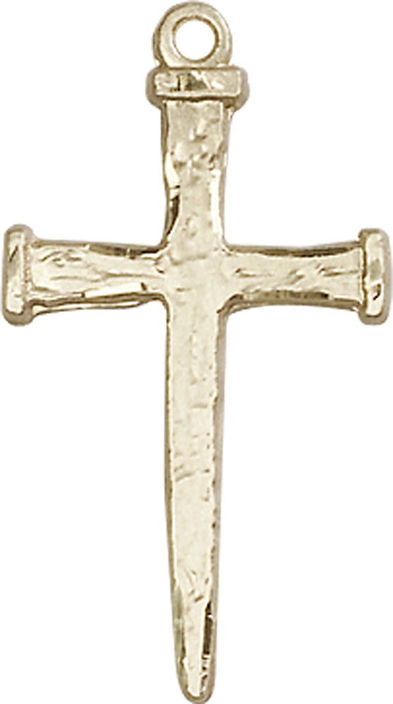 14kt Gold Filled Nail Cross Medal