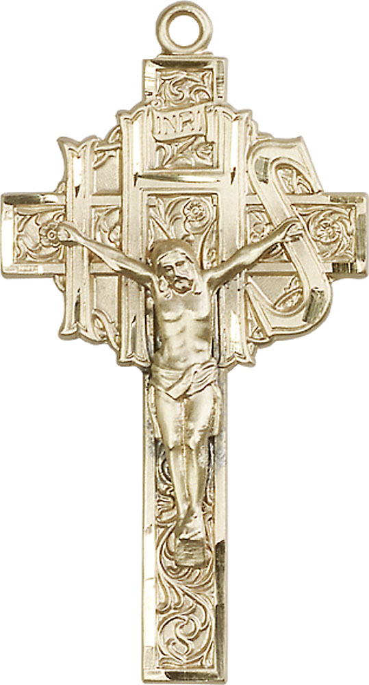14kt Gold Filled Crucifix Medal