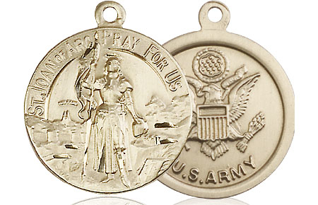 14kt Gold Filled Saint Joan of Arc Army Medal