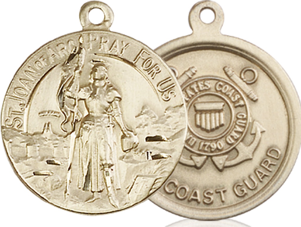 14kt Gold Filled Saint Joan of Arc Coast Guard Medal