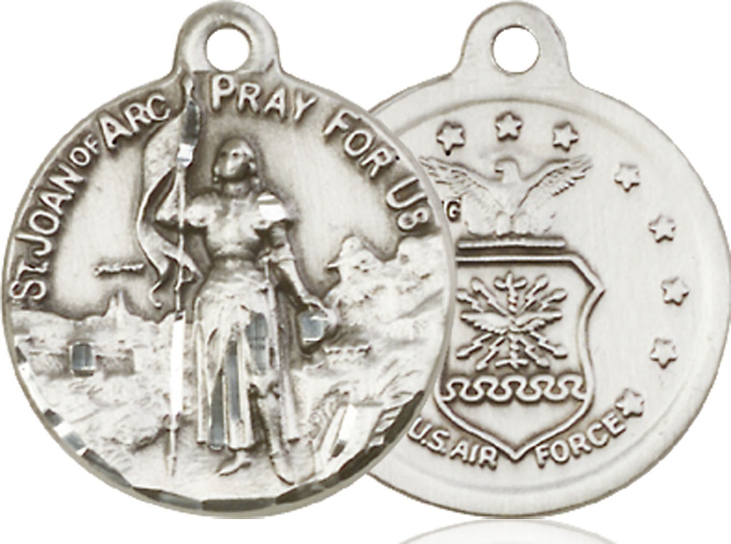Sterling Silver Saint Joan of Arc Air Force Medal