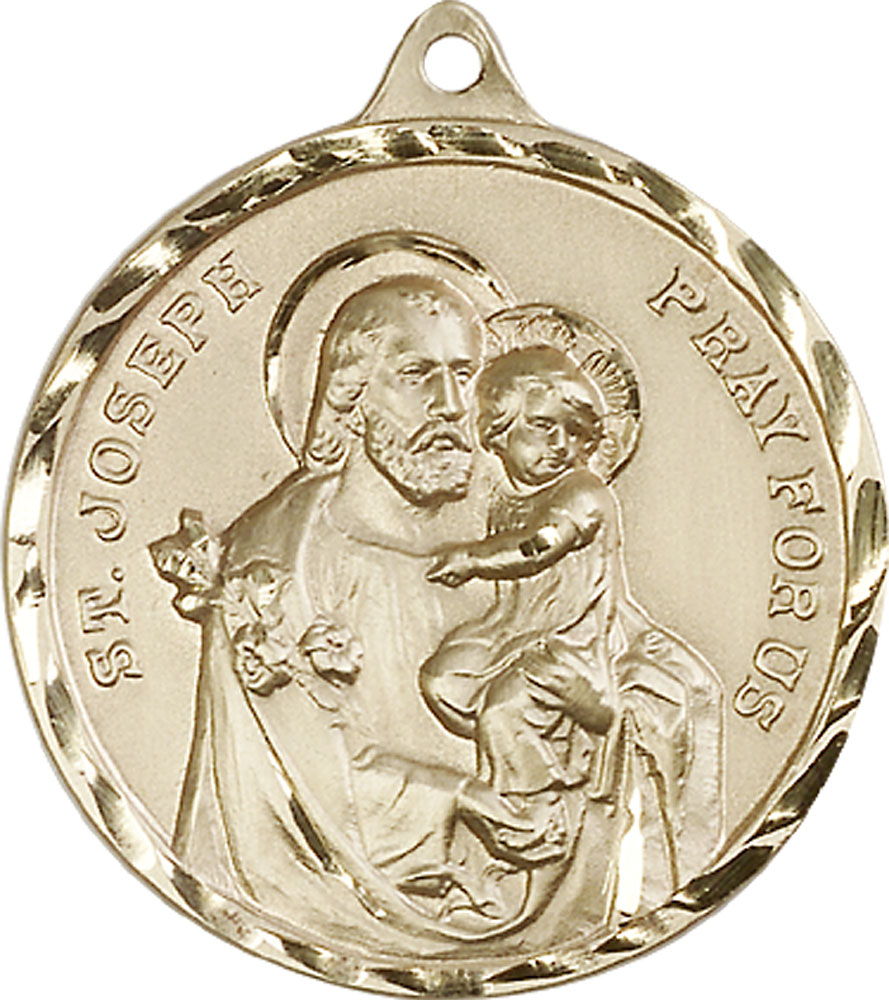 14kt Gold Filled Saint Joseph Medal