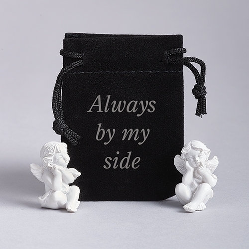 1.25"H Guardian Angel In Pouch