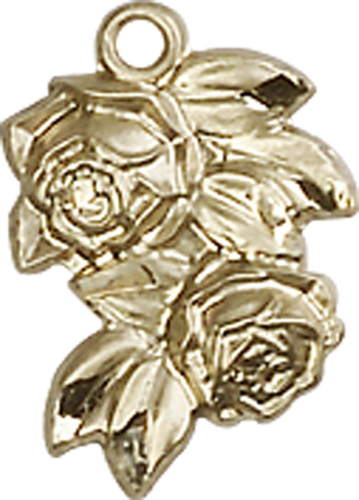 14kt Gold Filled Rose Medal