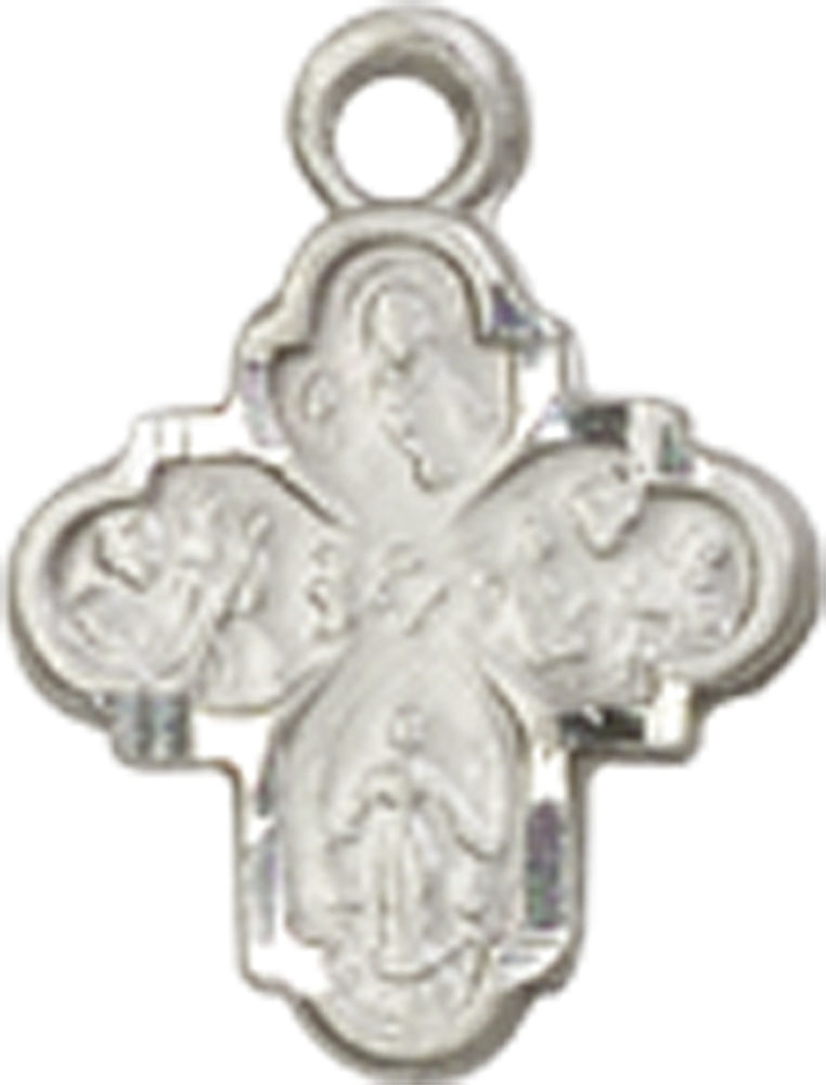 Sterling Silver 4-Way Medal