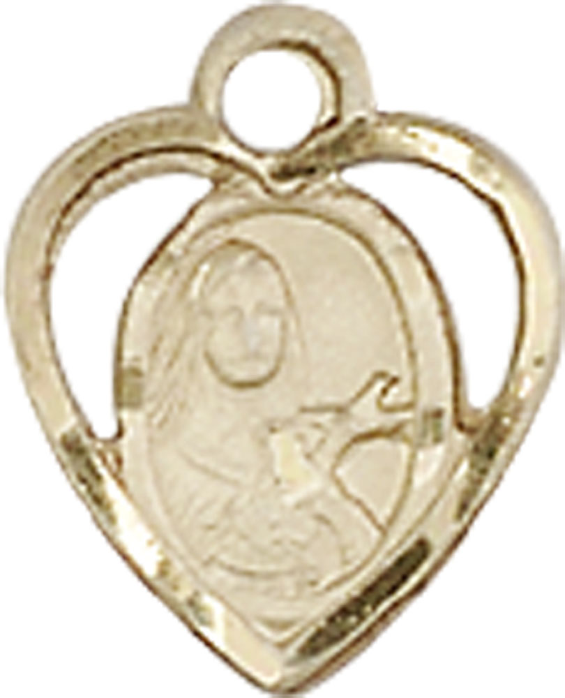 14kt Gold Saint Theresa Medal