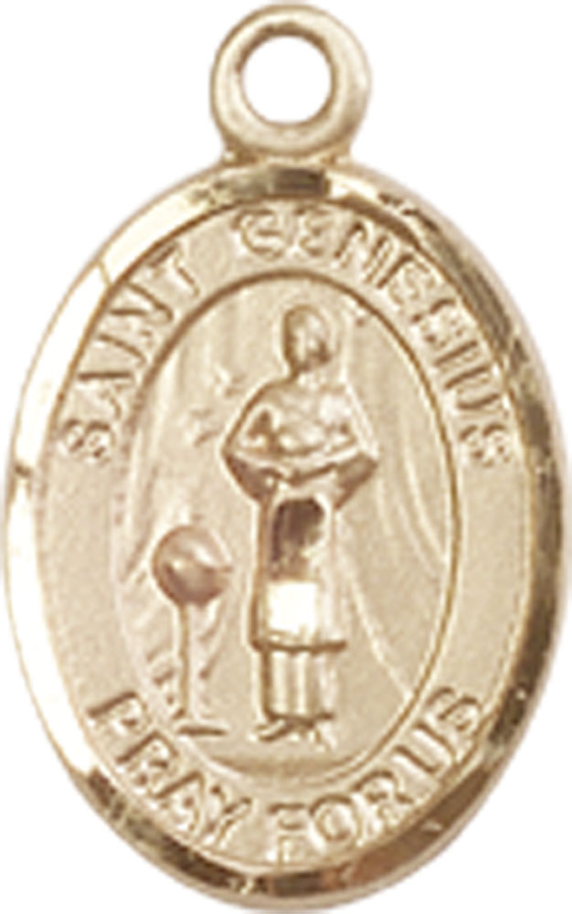 14kt Gold Saint Genesius of Rome Medal