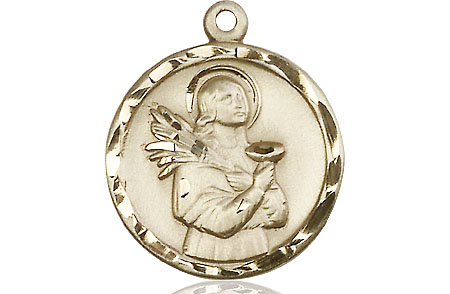 14kt Gold Saint Lucy Medal