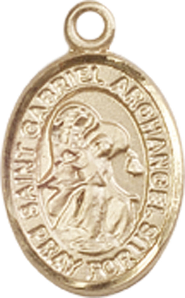14kt Gold Saint Gabriel the Archangel Medal