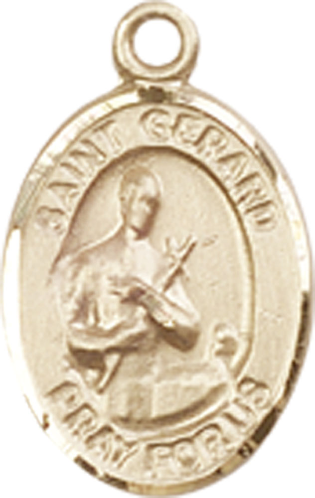 14kt Gold Saint Gerard Majella Medal