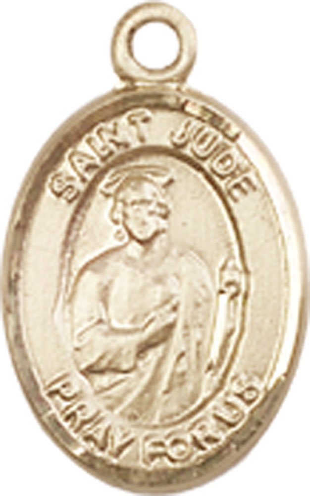 14kt Gold Saint Jude Medal