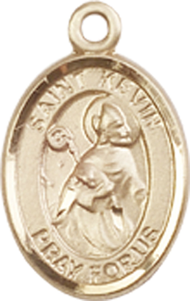 14kt Gold Saint Kevin Medal