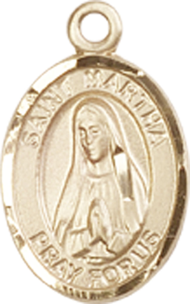 14kt Gold Saint Martha Medal