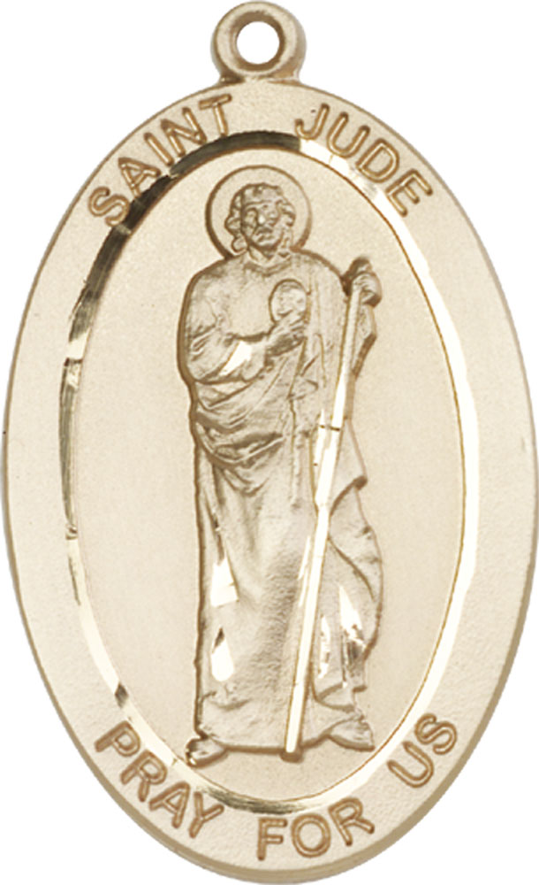 14kt Gold Saint Jude Medal