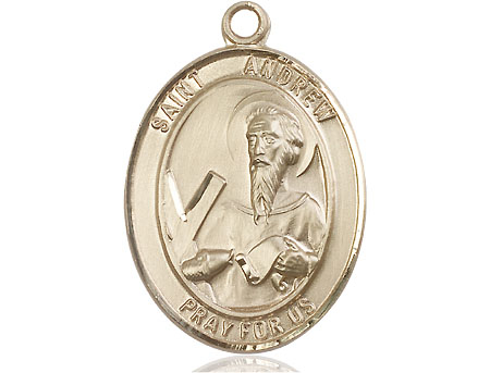 14kt Gold Saint Andrew the Apostle Medal