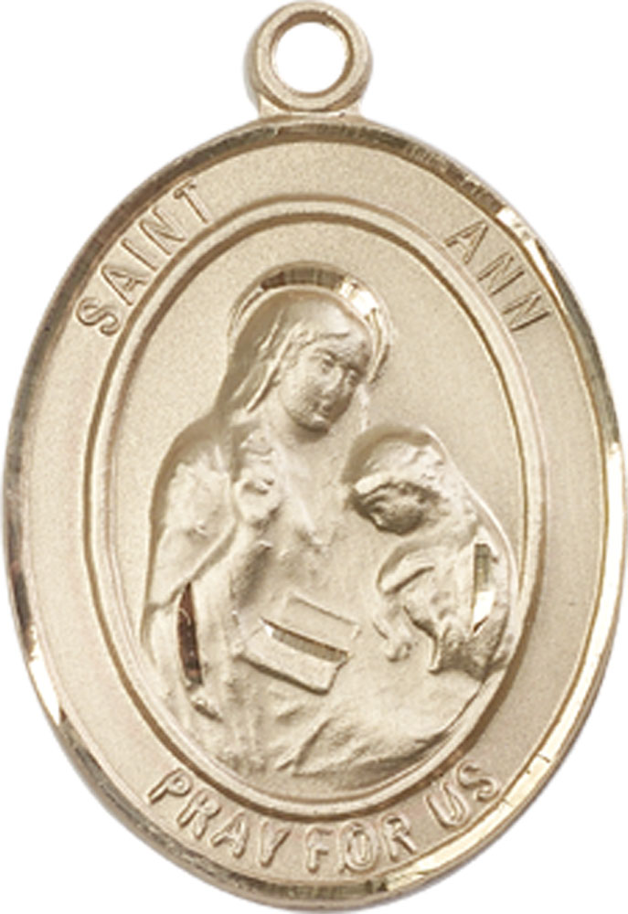14kt Gold Saint Ann Medal