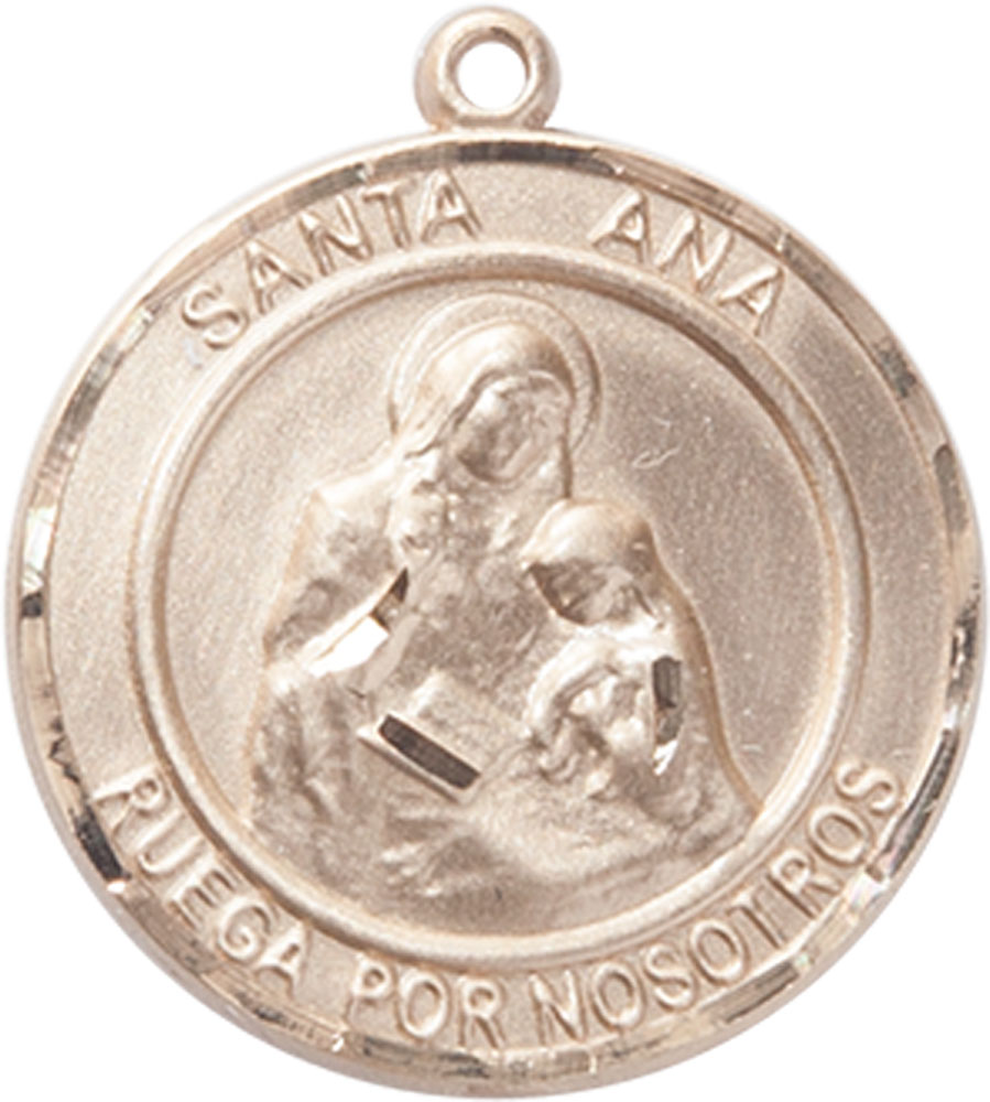 14kt Gold Santa Ana Medal