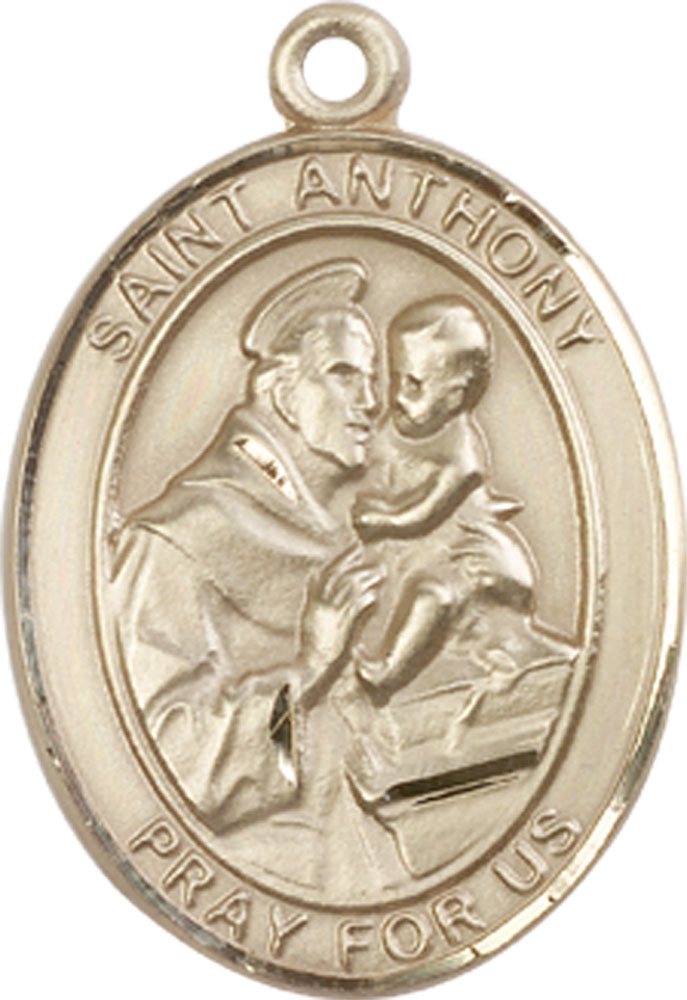 14kt Gold Saint Anthony of Padua Medal