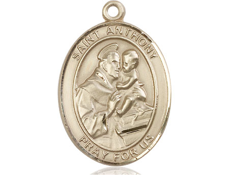 14kt Gold Saint Anthony of Padua Medal