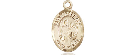 14kt Gold Saint Raphael the Archangel Medal