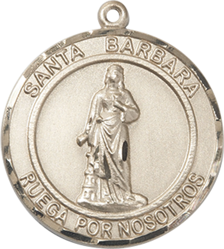 14kt Gold Santa Barbara Medal