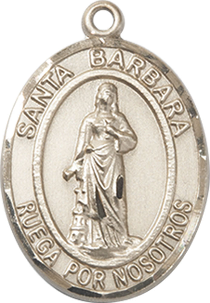 14kt Gold Santa Barbara Medal