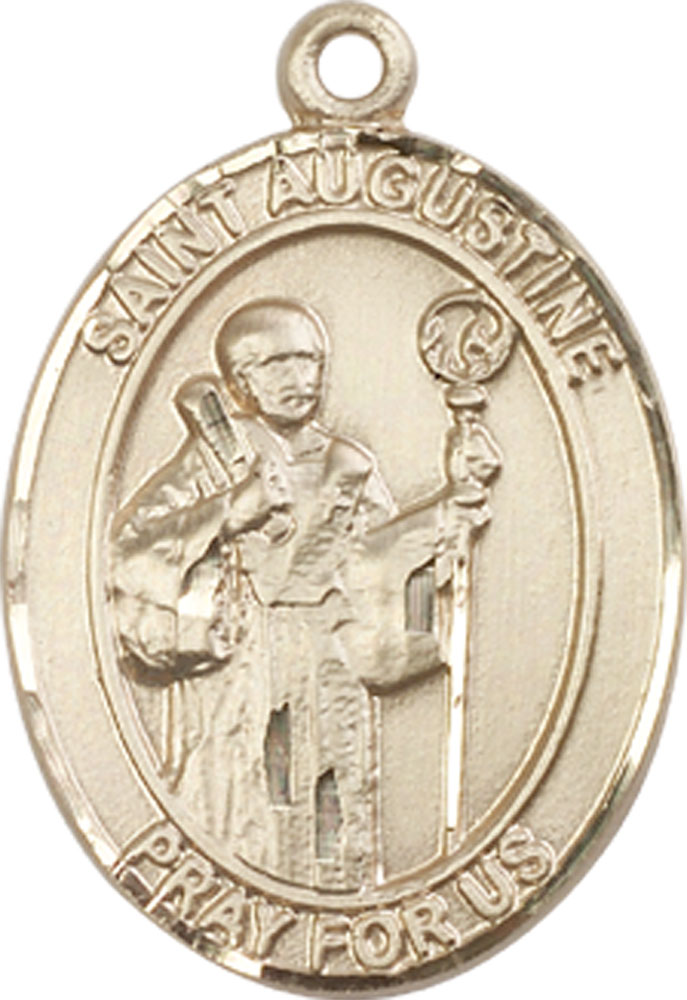 14kt Gold Saint Augustine Medal