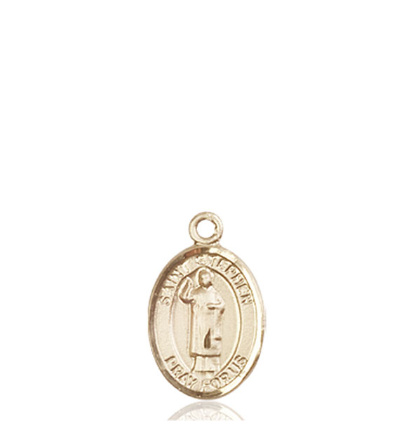 14kt Gold Saint Stephen the Martyr Medal
