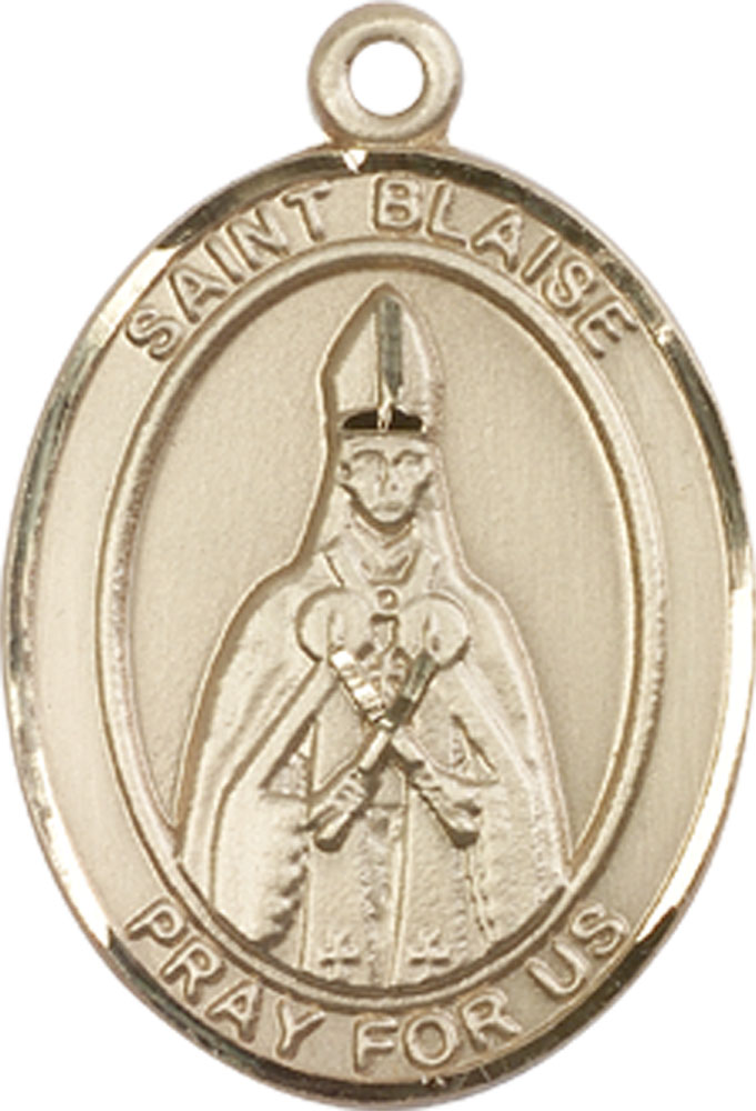 14kt Gold Saint Blaise Medal