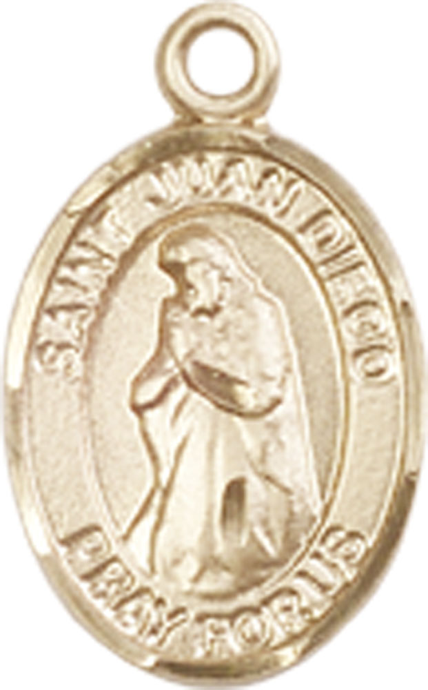 14kt Gold Saint Juan Diego Medal