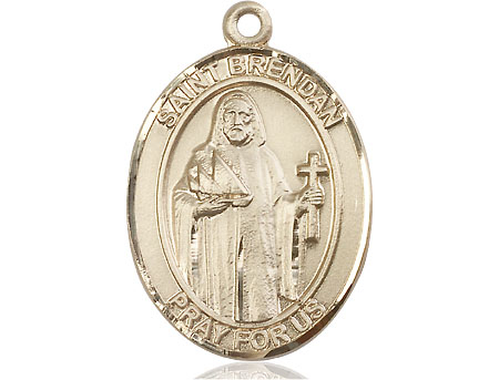 14kt Gold Saint Brendan the Navigator Medal