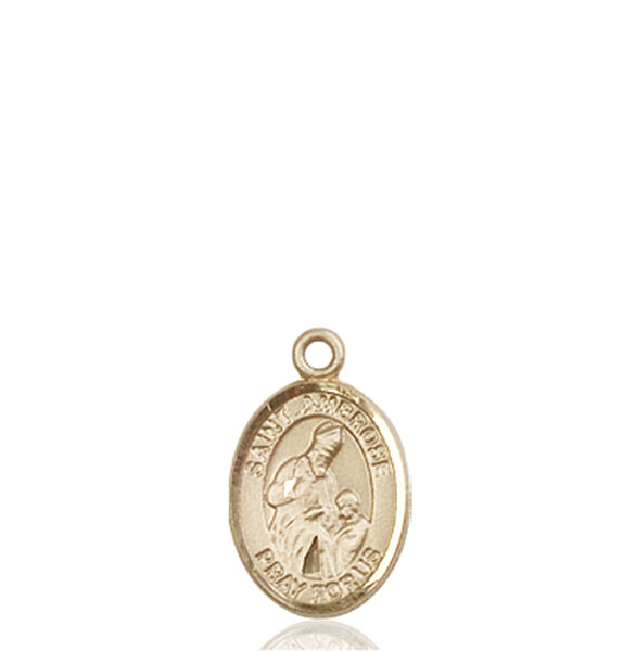 14kt Gold Saint Ambrose Medal