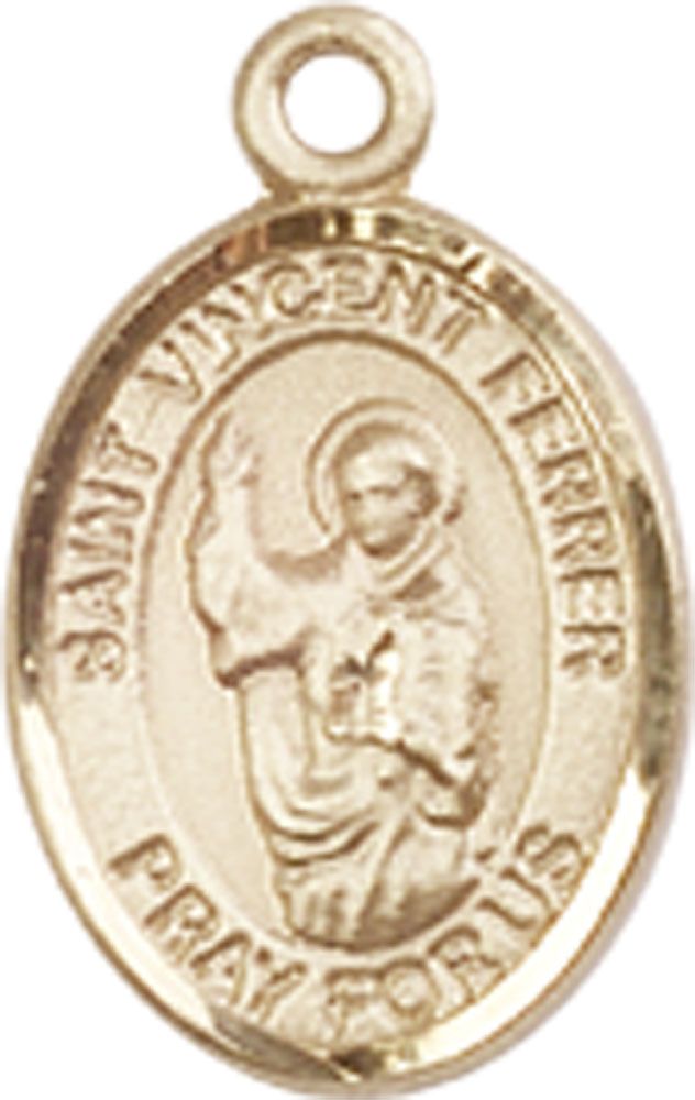 14kt Gold Saint Vincent Ferrer Medal