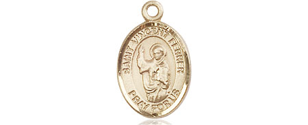 14kt Gold Saint Vincent Ferrer Medal