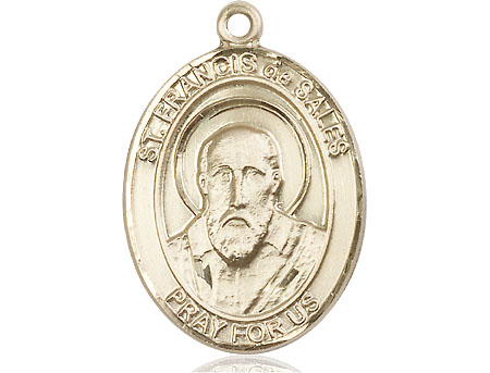 14kt Gold Saint Francis de Sales Medal
