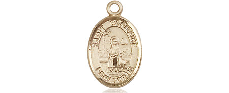 14kt Gold Saint Germaine Cousin Medal