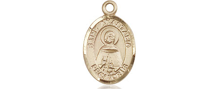 14kt Gold Saint Anastasia Medal