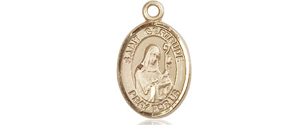 14kt Gold Saint Gertrude of Nivelles Medal