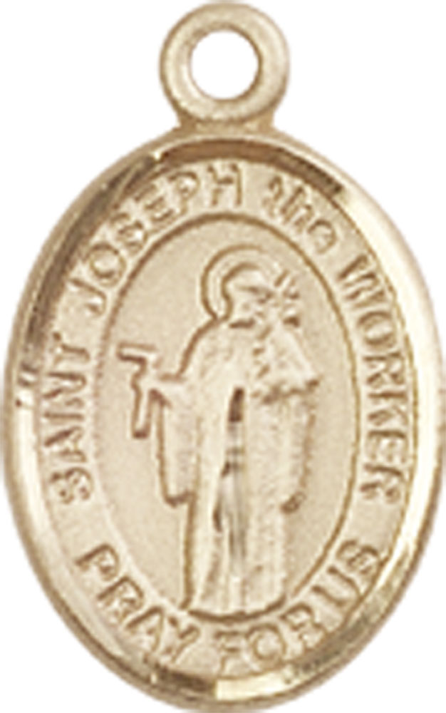 14kt Gold Saint Joseph the Worker Medal