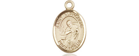 14kt Gold Saint Alphonsus Medal